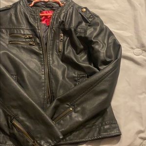 Fake leather jacket